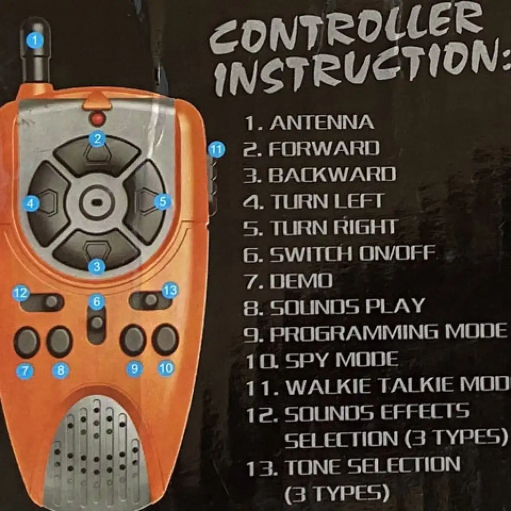 imagen de RC interactivo TalkBot robot walkie-talkie en color naranja 2,4GHz 8