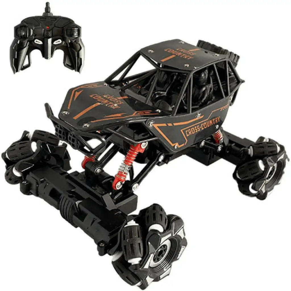 imagen de RC Jeep de Cross Country control remoto con suspensión de resortes y efectos de luz 21cm 2,4 GHz 1