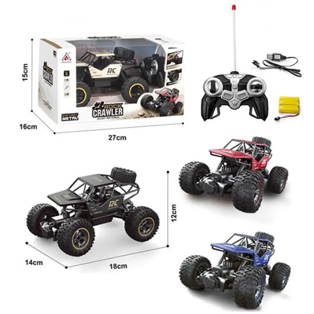 imagen de RC jeep de escalada a control remoto 27MHz 1/18 en dos versiones 1
