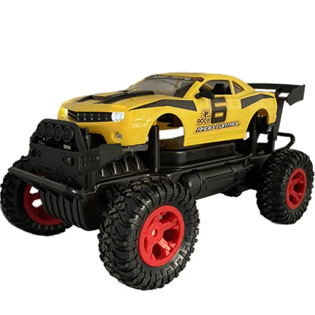 imagen de RC Off-Road coche teledirigido amarillo Camaro con luz 27 MHz 29cm 1/14 escala 3