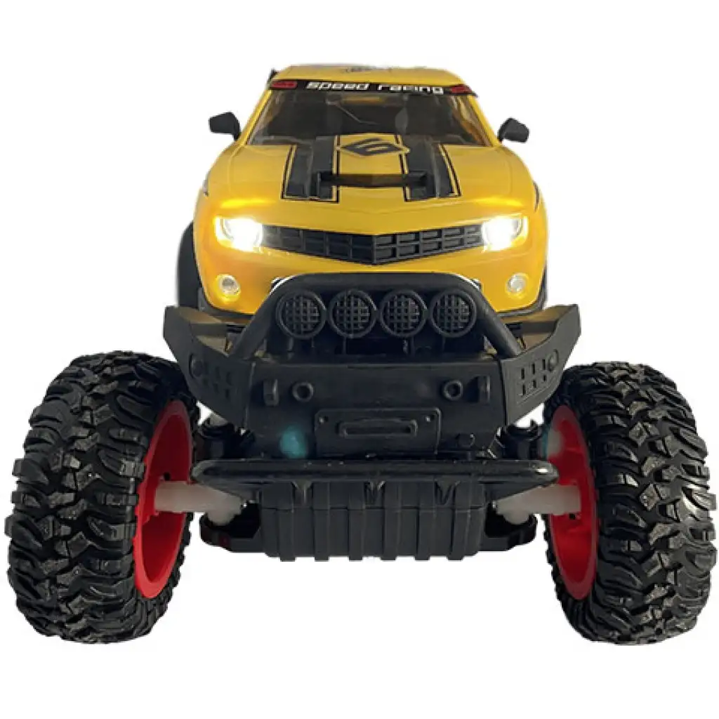 imagen de RC Off-Road coche teledirigido amarillo Camaro con luz 27 MHz 29cm 1/14 escala 4