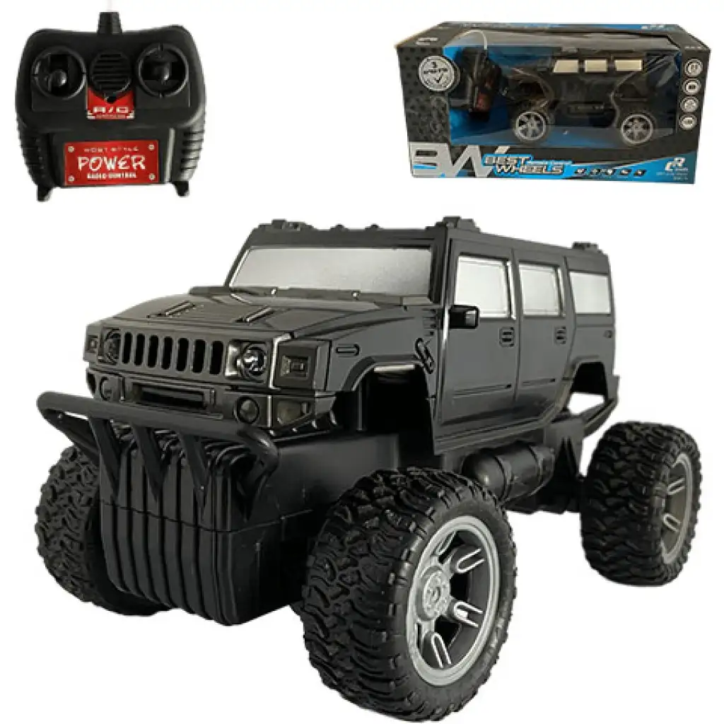 imagen de RC Off-Road coche teledirigido Hummer con luz 27 MHz 22cm escala 1/14 en dos versiones 1