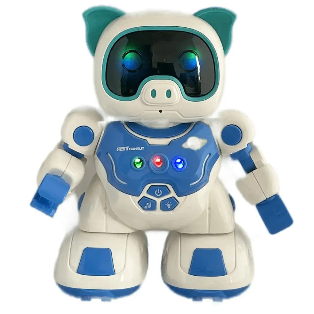 imagen de RC Robot de baile interactivo con control remoto en forma de cerdo con efectos de luz y sonido de 20 cm 2