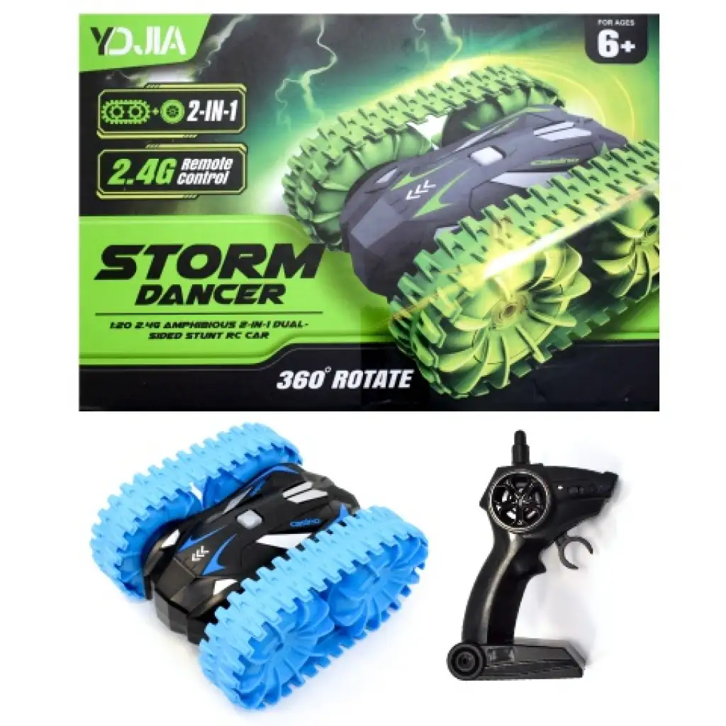 imagen de RC Storm Dancer 360: vehículo anfibio teledirigido 2 en 1 con orugas 2.4GHz en varias versiones 3