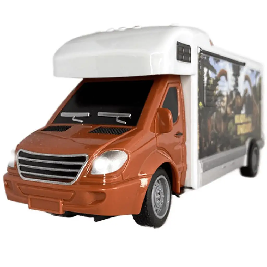 imagen de RC Vehículo a control remoto Walking with Dinosaurus autocaravana con luz 27MHz escala 1/32 25cm 3