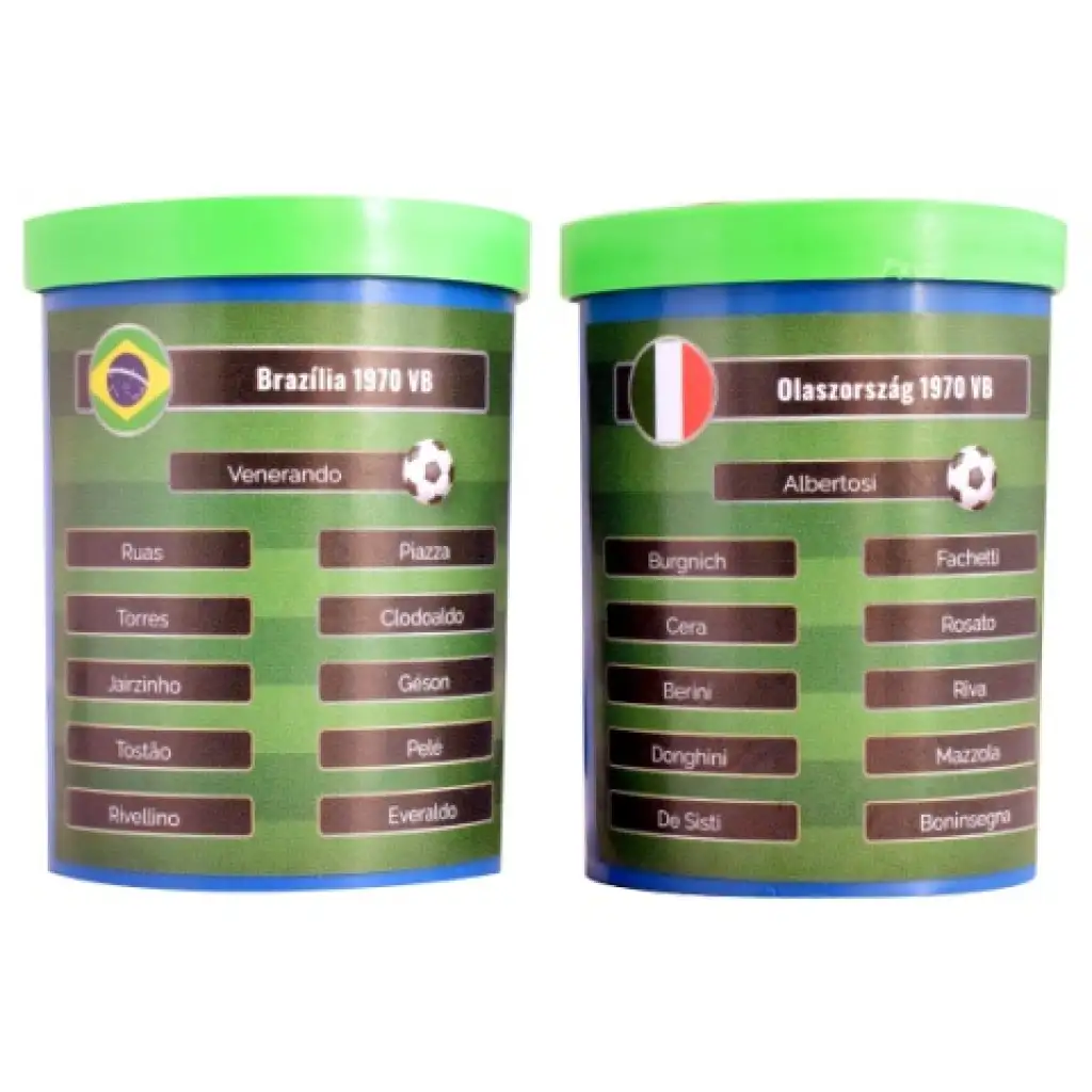 imagen de ¡Recrea la final de la Copa del Mundo de fútbol de 1970! Set de fútbol de mesa Brasil-Italia con equipo de regalo 1