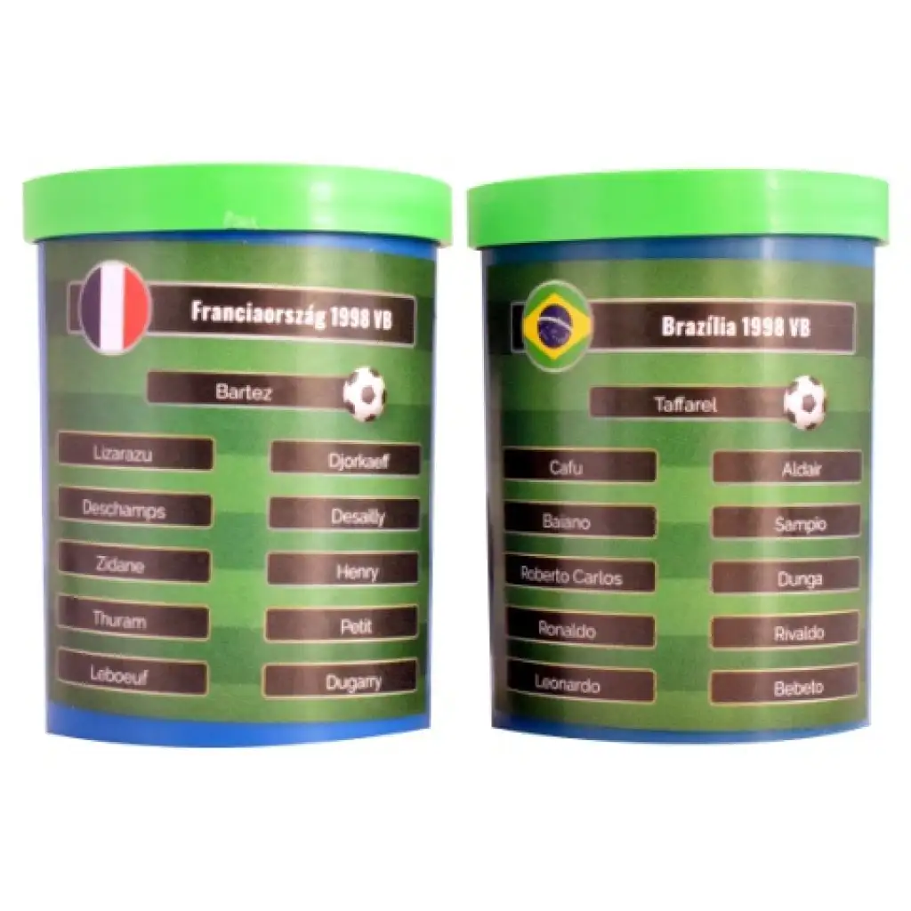 imagen de ¡Recrea la final de la Copa del Mundo de fútbol de 1998! Set de fútbol de mesa Francia-Brasil con equipo de regalo 1
