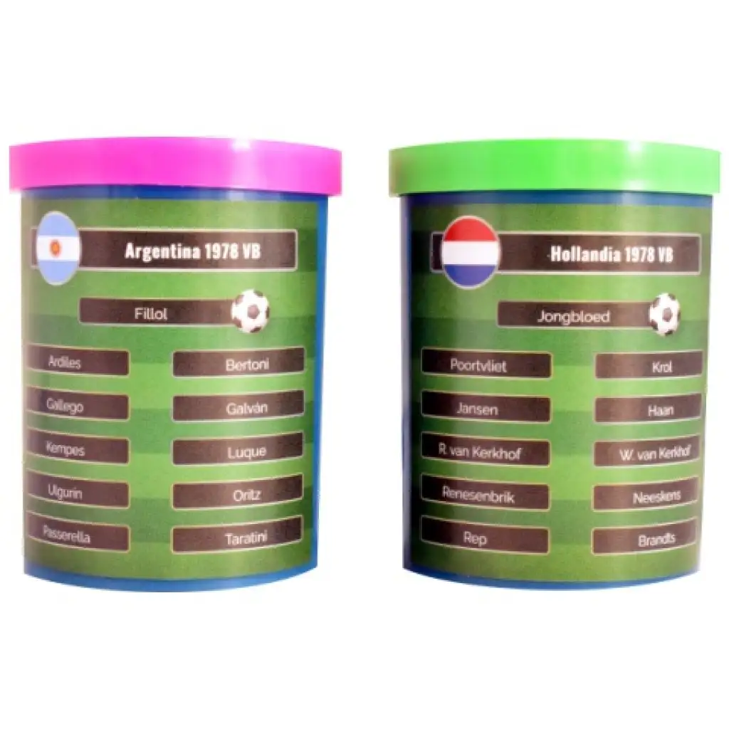 imagen de ¡Recrea la final del Mundial de fútbol de 1978! Set de fútbol de mesa Argentina-Holanda con equipo de regalo 1