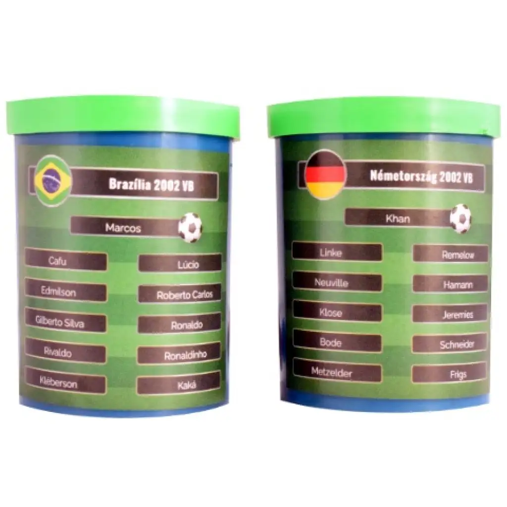 imagen de ¡Recrea la final del Mundial de fútbol de 2002! Set de fútbol de mesa Brasil-Alemania con equipo de regalo 1
