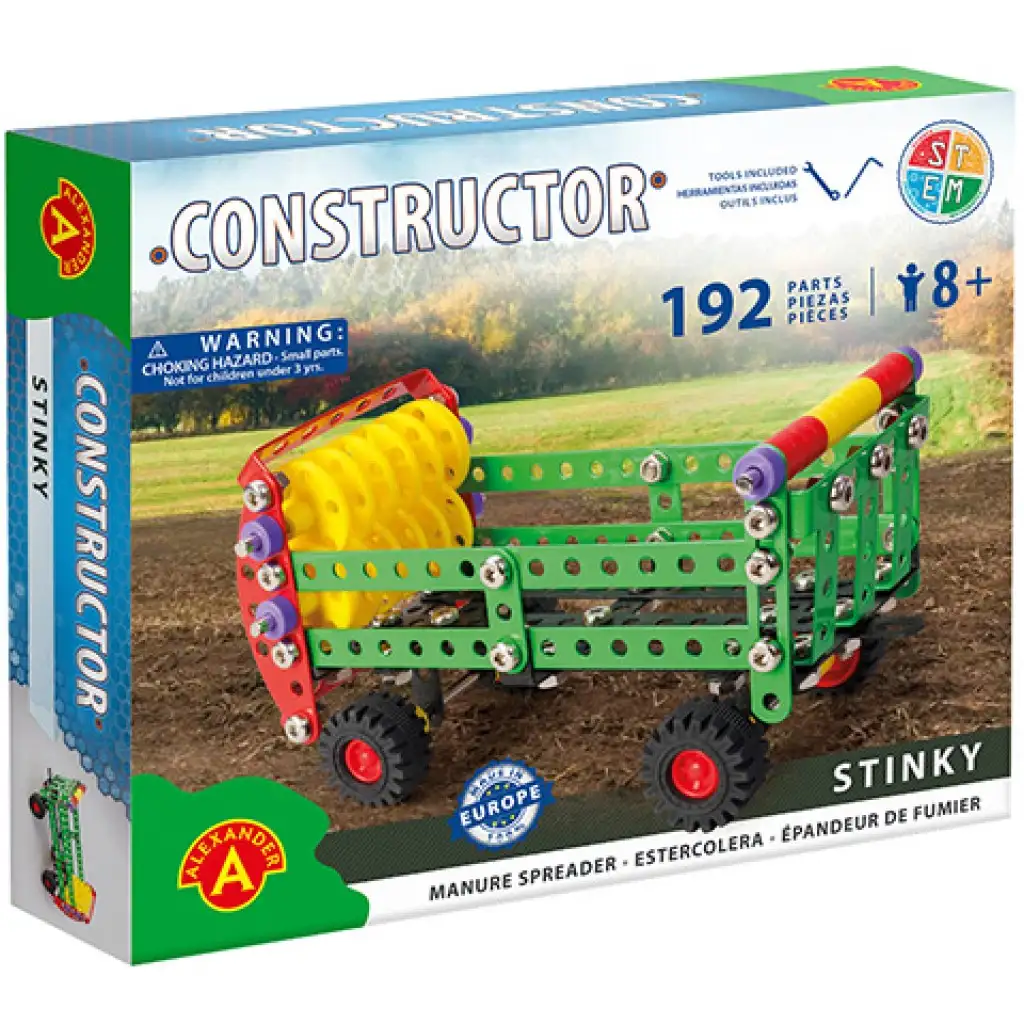 imagen de Remolque Stinky con picadora juego de construcción de metal 192 piezas 1