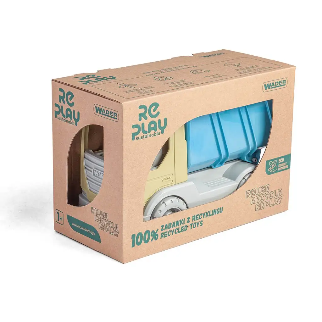 imagen de RePlay Tech Truck maquinaria reciclada - Camión volquete 23cm - Wader 2