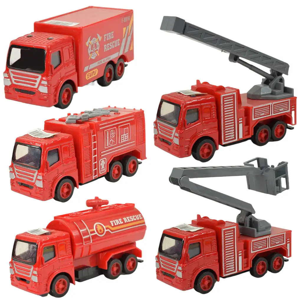 imagen de Rescate de Fuego: Camión de bomberos con ruedas de tracción en varias versiones 9,5cm 1ud 1