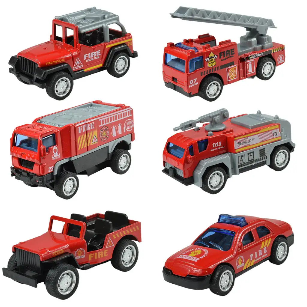 imagen de Rescate de Fuego: Coches de Bomberos en varias versiones 1/55 1ud 1