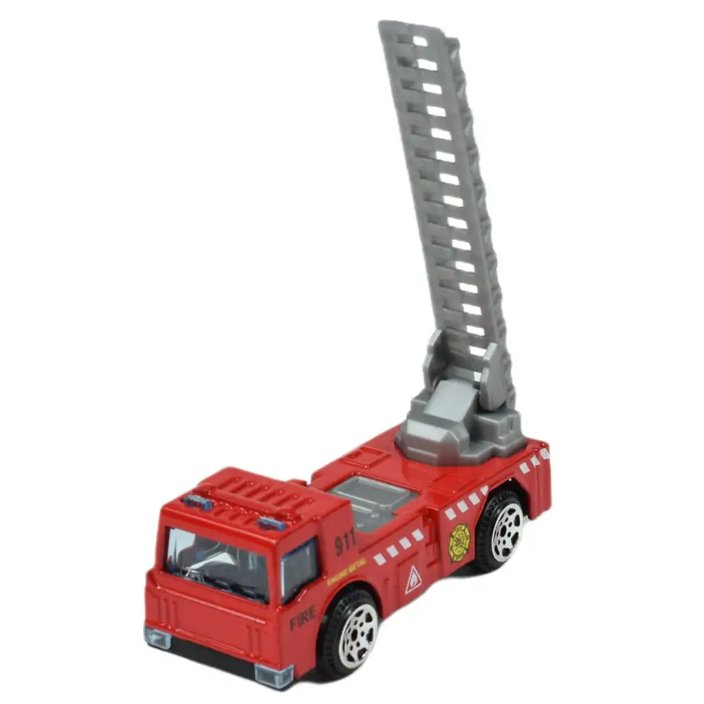 imagen de Rescate de Fuego: Set de coches pequeños de bomberos de 6 piezas 1/64 2