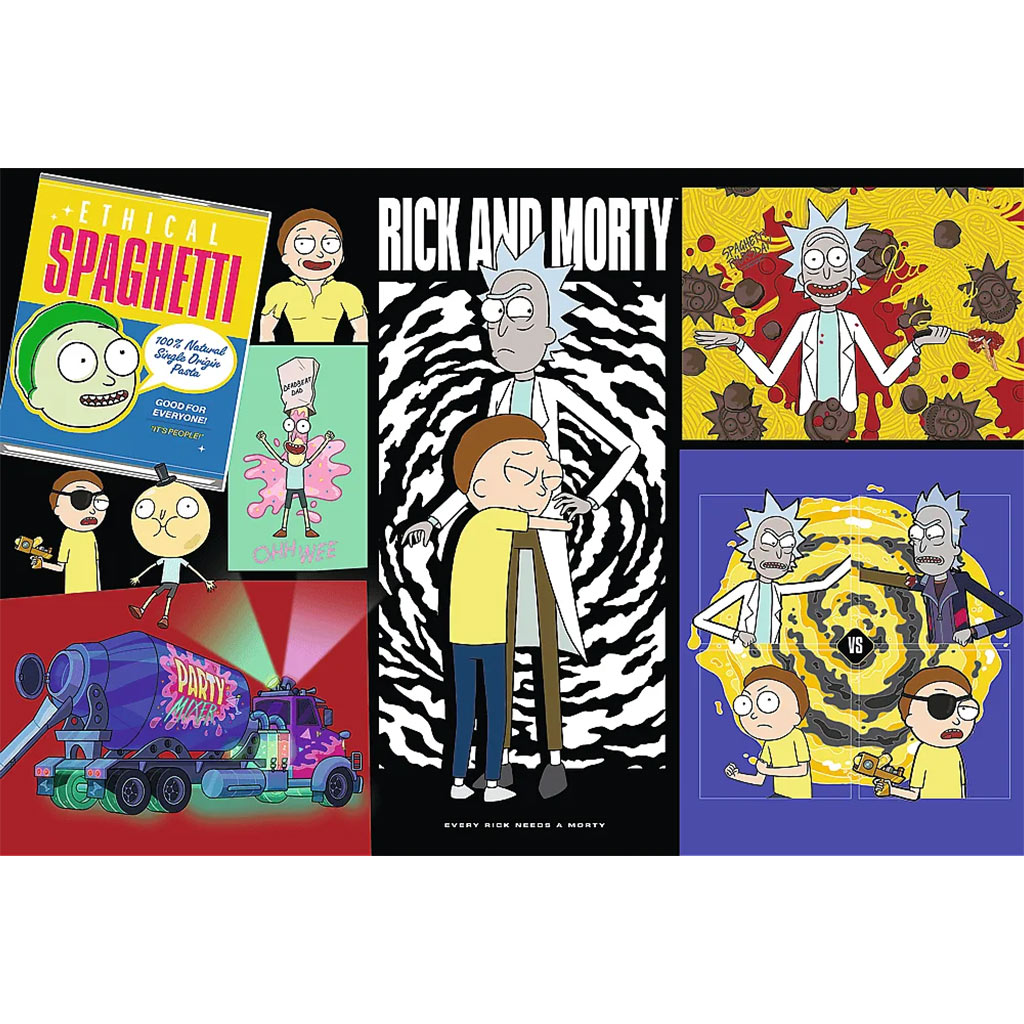 imagen de Rick y Morty Un lugar extraño en la galaxia puzzle de 300 piezas - Trefl 2