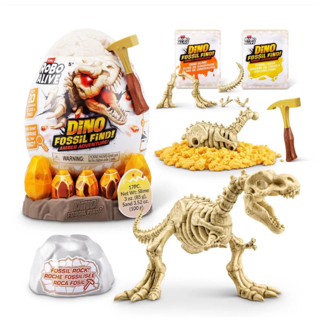 imagen de Robo Alive dino fósil - Set de sorpresa de aventura ámbar 1