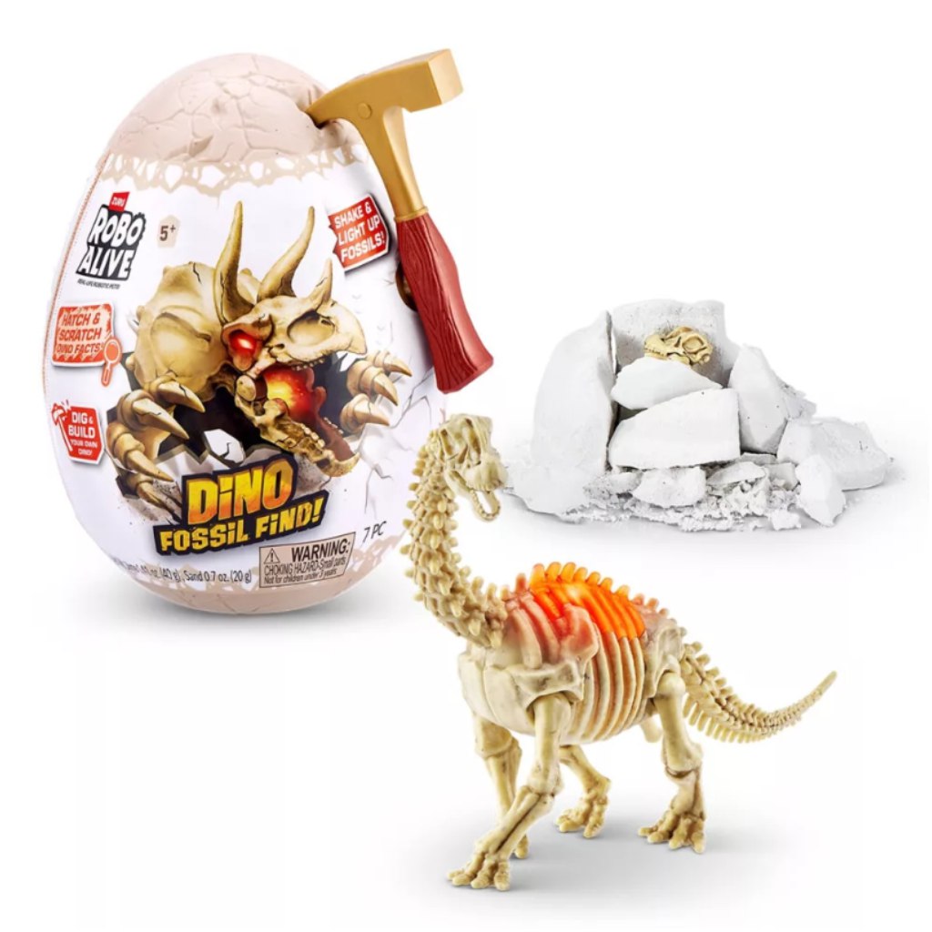 imagen de Robo Alive mini dinosaurio fósil sorpresa huevo en varias versiones 1ud 1