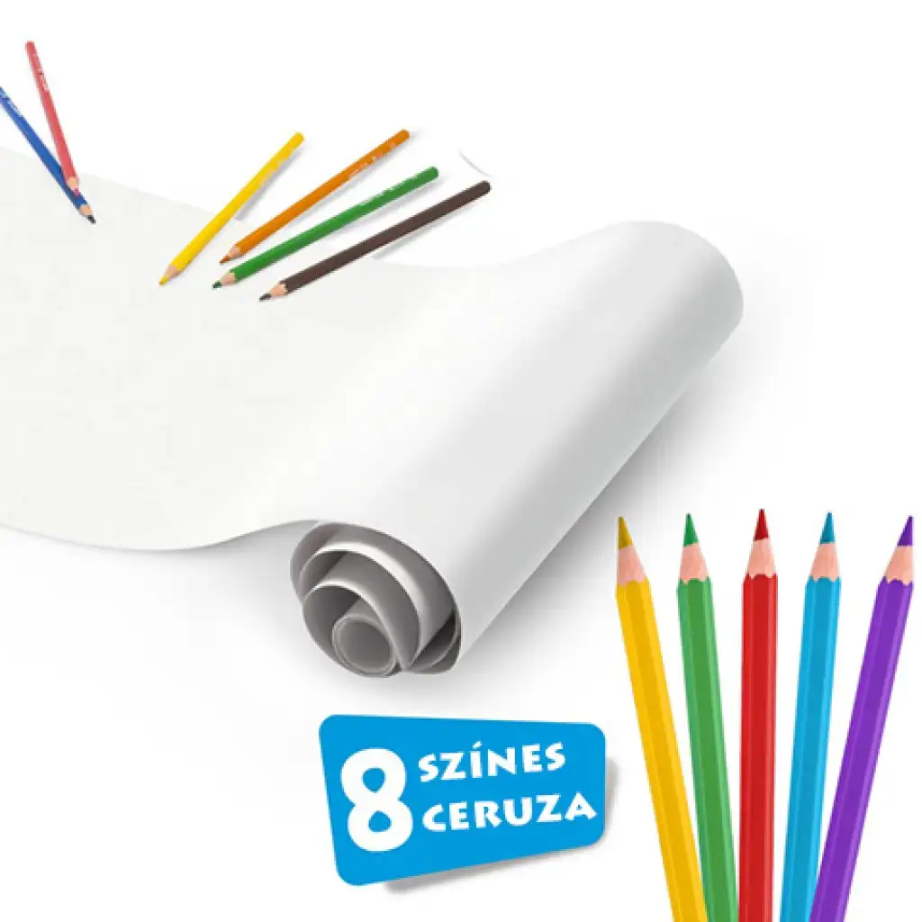 imagen de Rodillo de colorear autoadhesivo 8 piezas con lápices de colores - Carioca 2