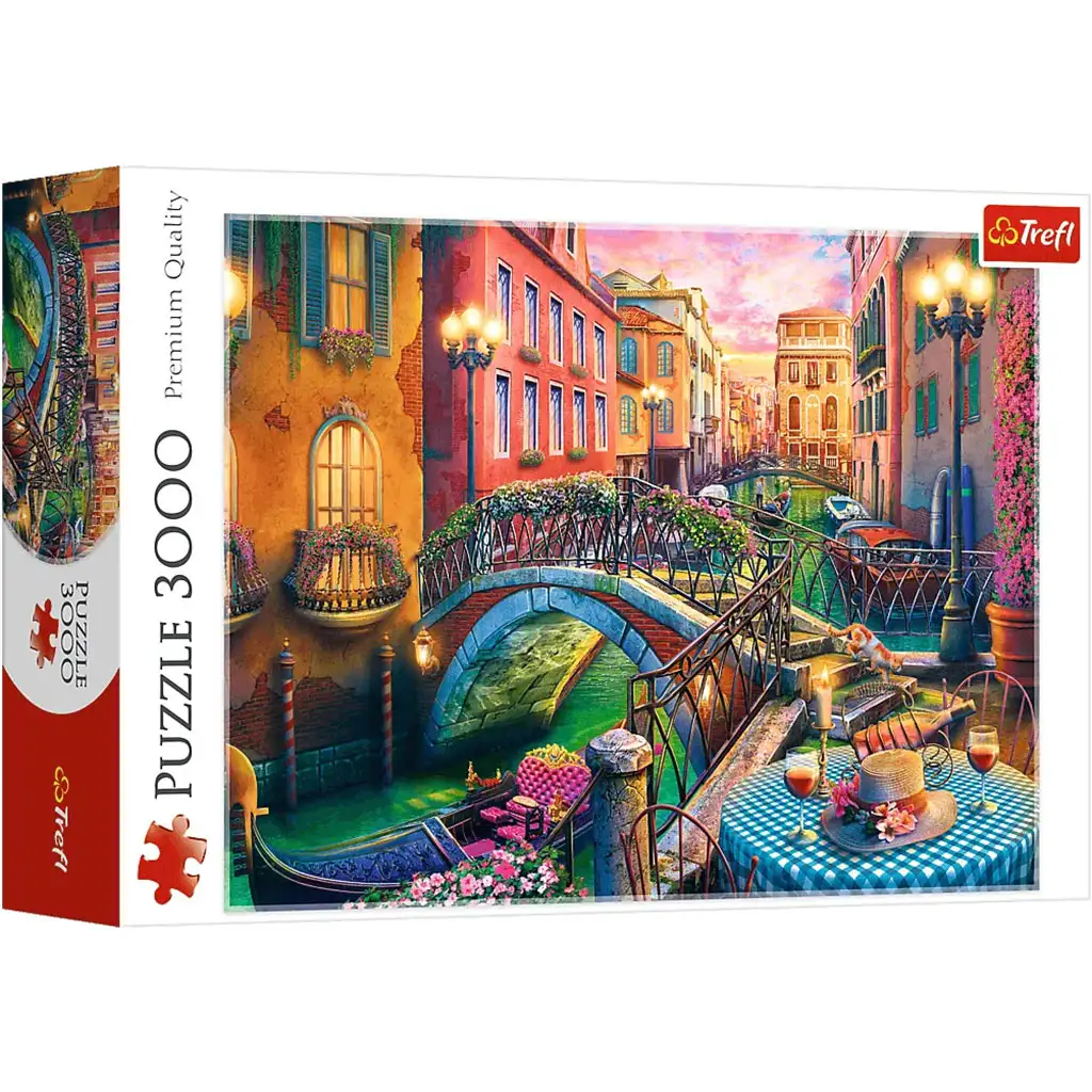 imagen de Romántica velada en Venecia puzzle de 3000 piezas - Trefl 1
