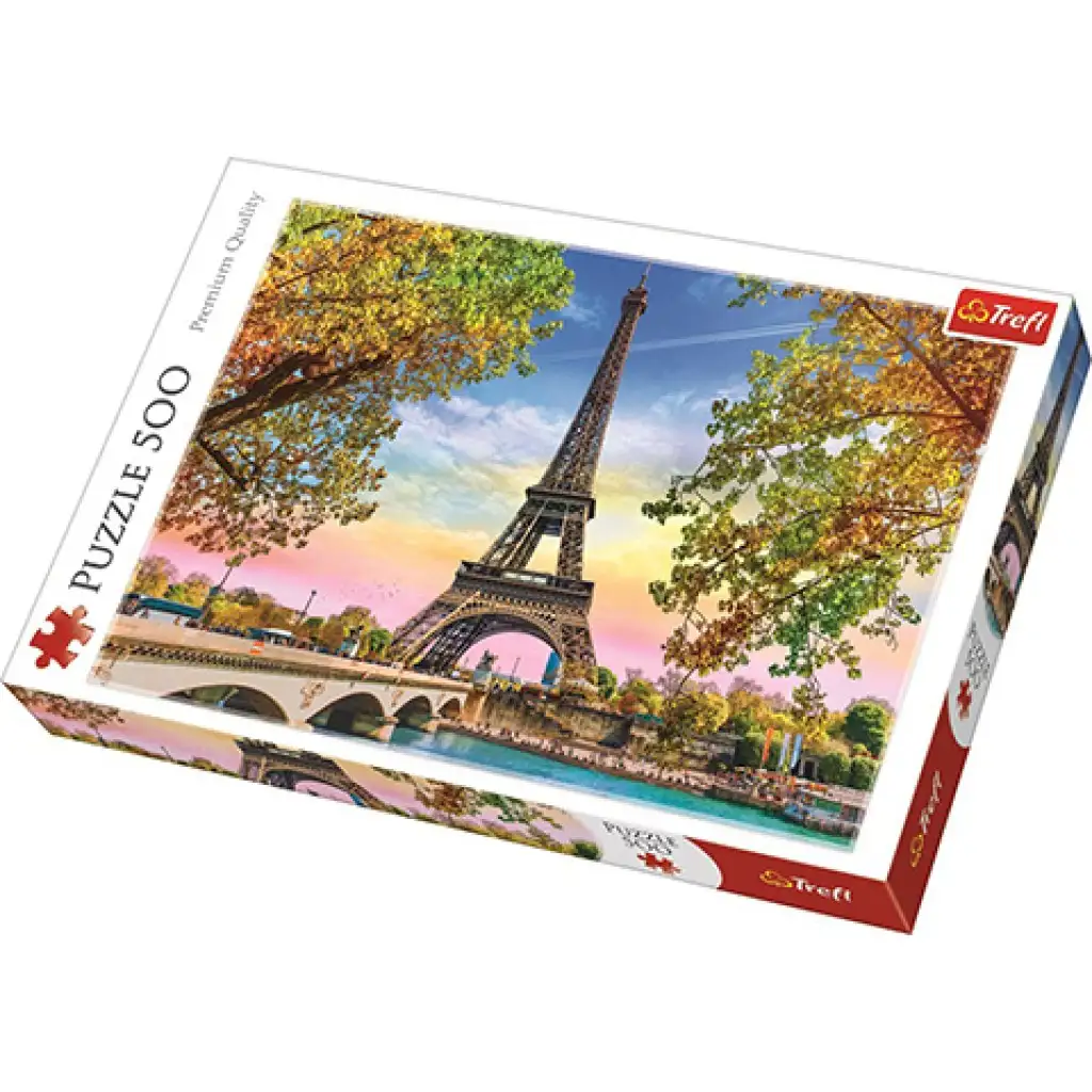 imagen de Romántico Puzzle de París de 500 piezas - Trefl 1