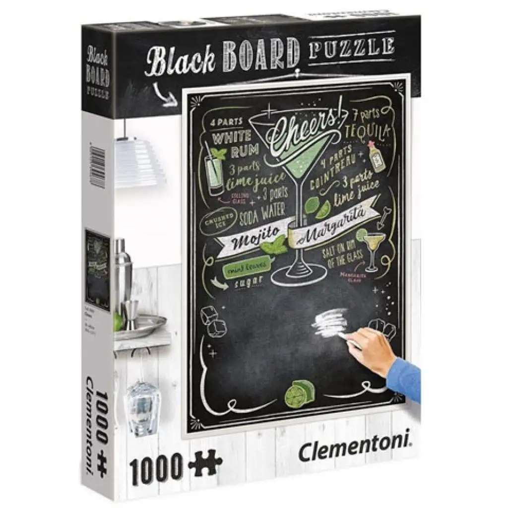 imagen de Rompecabezas Blackboard Cheers de 1000 piezas - Clementoni 1