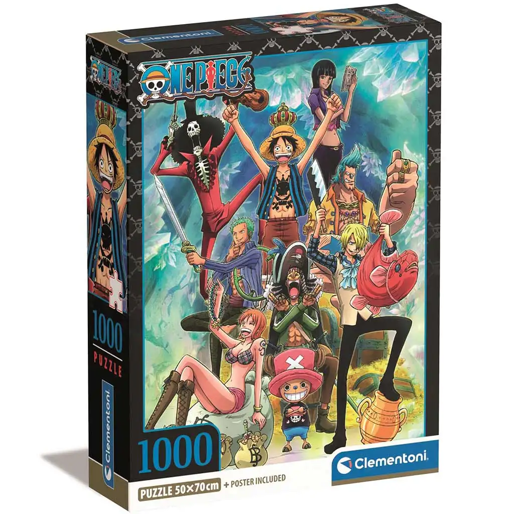 imagen de Rompecabezas compacto de 1000 piezas de One Piece 50x70cm - Clementoni 1