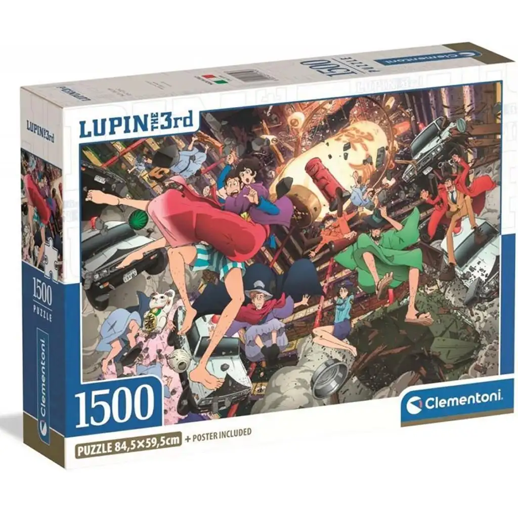 imagen de Rompecabezas compacto de 1500 piezas de Lupin the 3rd - Clementoni 1
