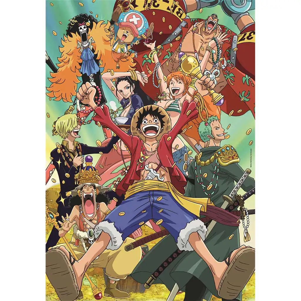 imagen de Rompecabezas compacto de anime One Piece de 1000 piezas 50x70cm - Clementoni 2