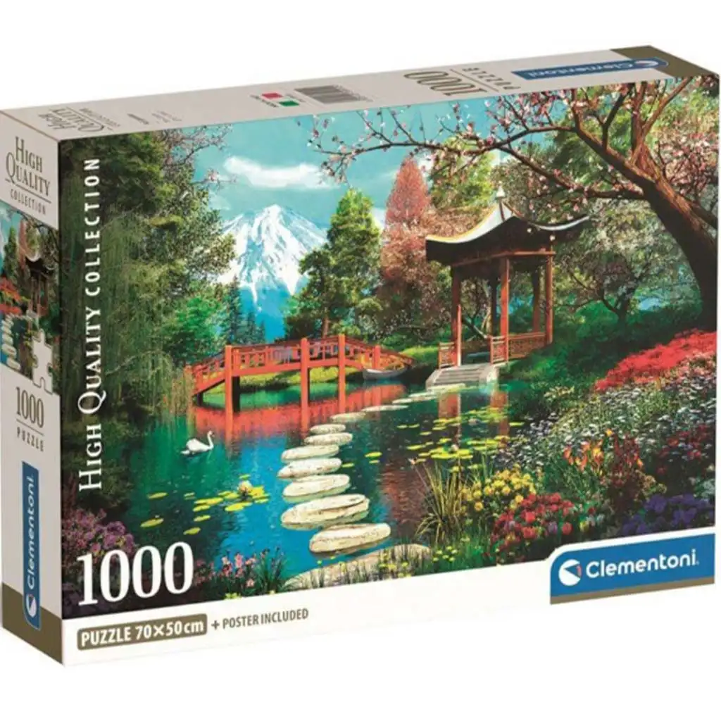 imagen de Rompecabezas compacto HQC de 1000 piezas Fuji garden - Clementoni 1