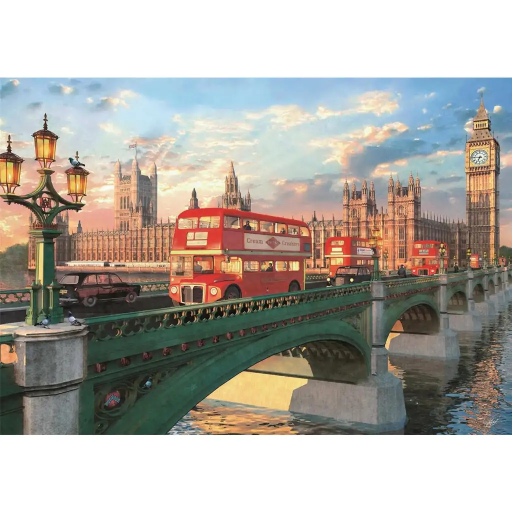 imagen de Rompecabezas compacto HQC de 500 piezas del puente de Westminster al atardecer - Clementoni 2
