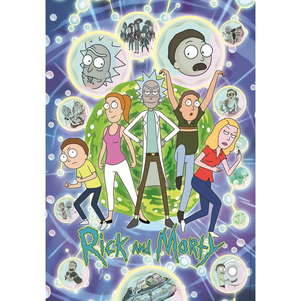 imagen de Rompecabezas de 1000 piezas de Rick y Morty - Clementoni 2