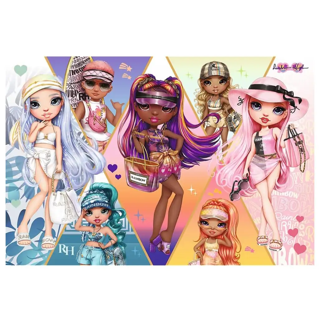 imagen de Rompecabezas de 160 piezas de amigas Rainbow High - Trefl 2
