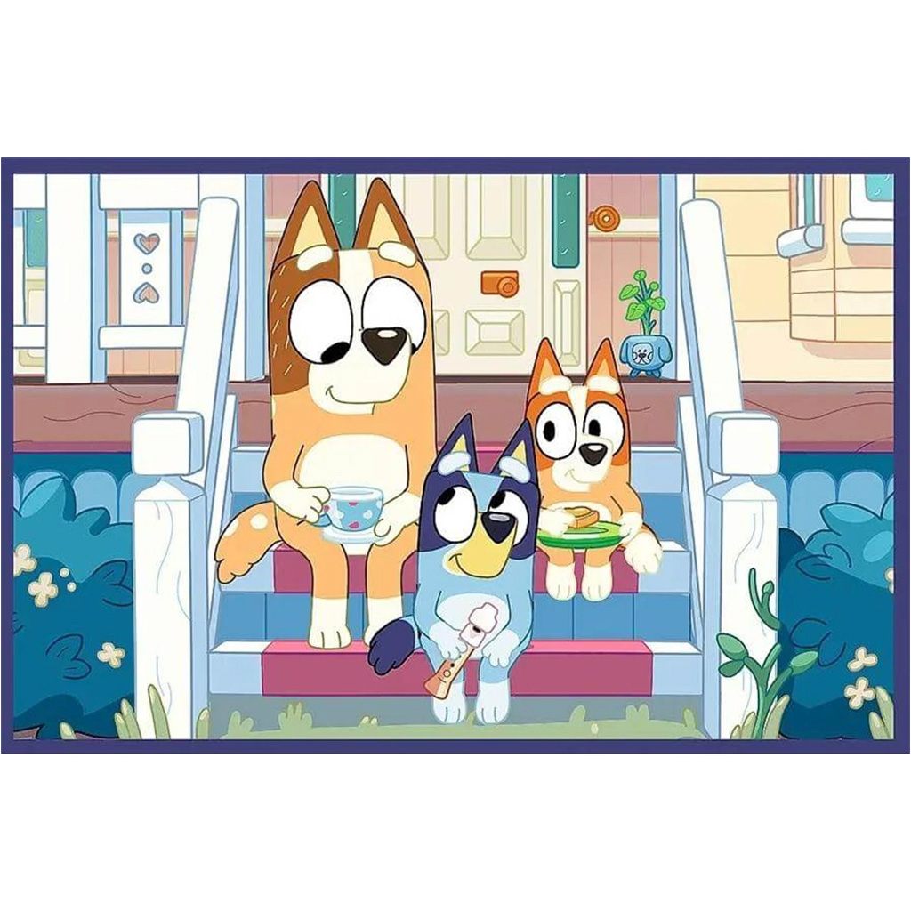 imagen de Rompecabezas de 2x24 piezas de Bluey - Trefl 3