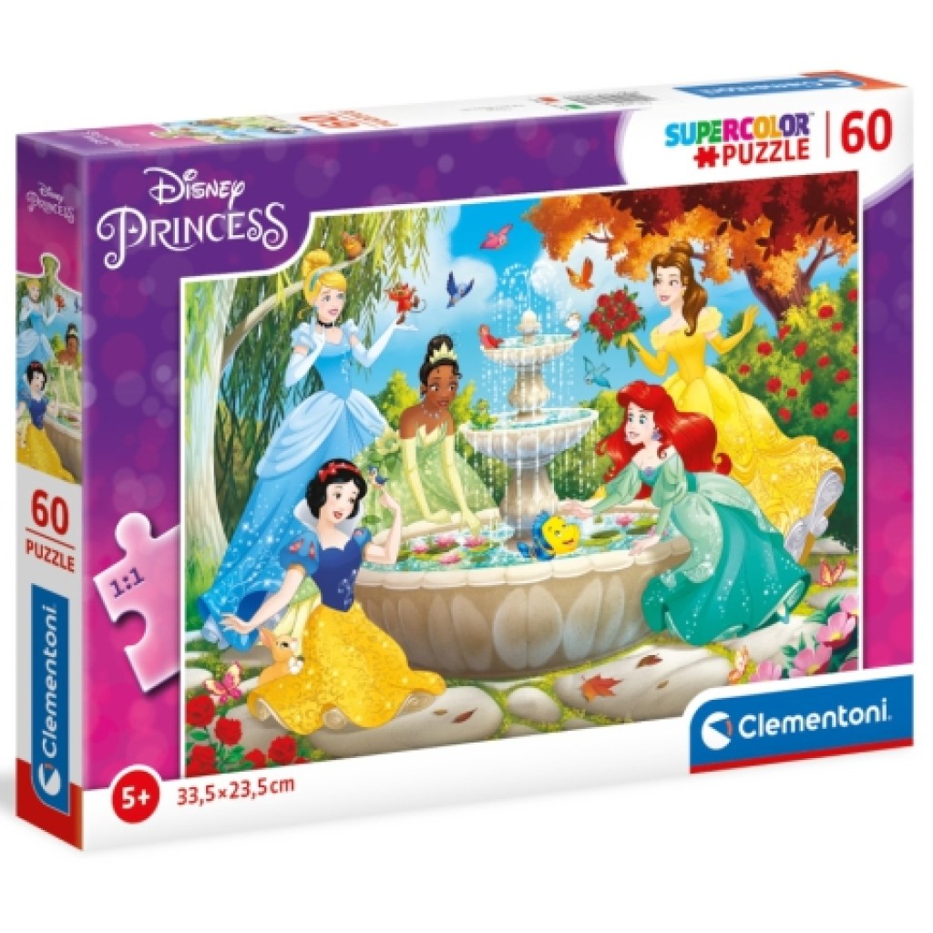 imagen de Rompecabezas de 60 piezas de Princesas Disney - Clementoni 1