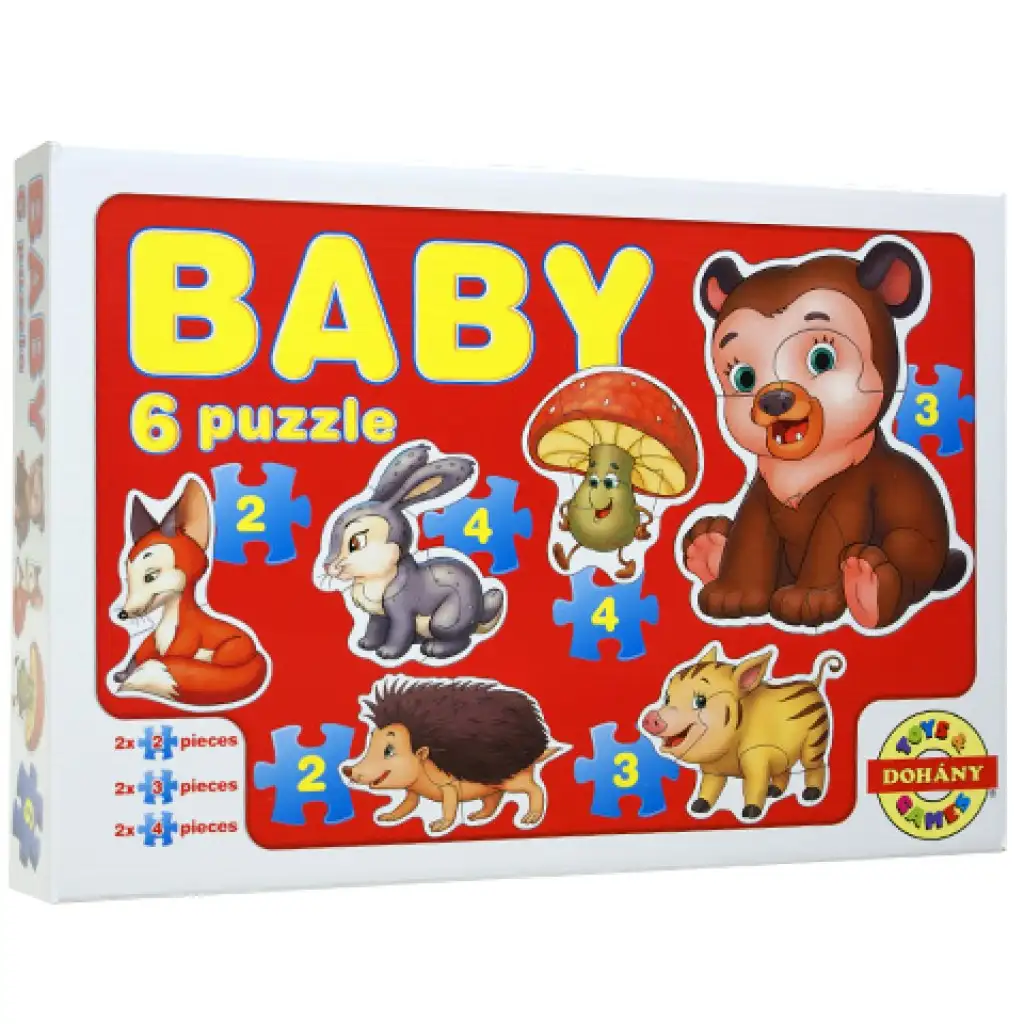 imagen de Rompecabezas de bebé animales del bosque - D-Toys 1