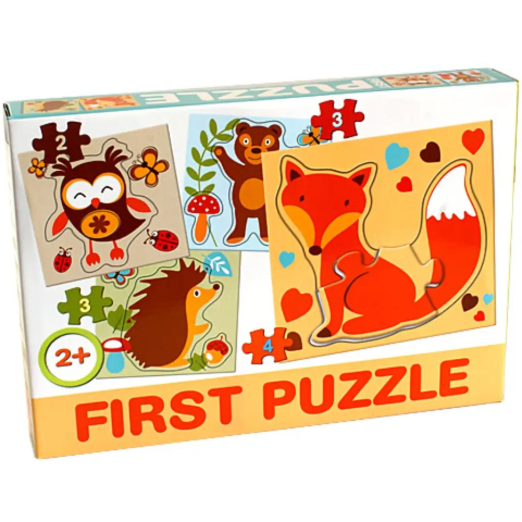imagen de Rompecabezas de bebé de animales del bosque - D-Toys 1