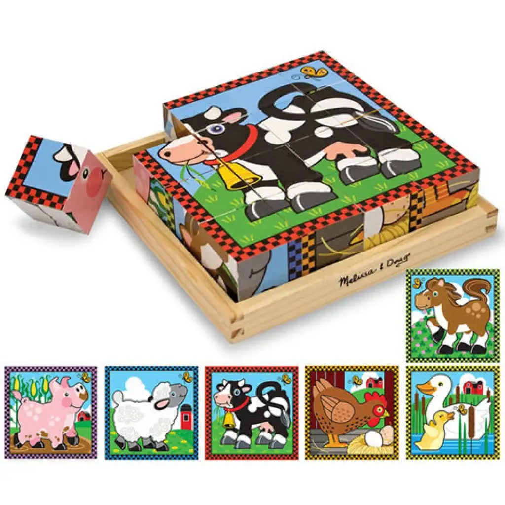 imagen de Rompecabezas de bloques de animales domésticos - Melissa & Doug 2