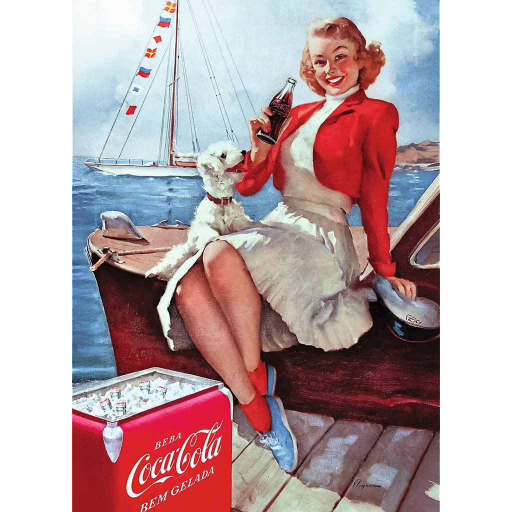 imagen de Rompecabezas de calidad Premium de 1000 piezas de Coca-Cola en la playa - Trefl 2