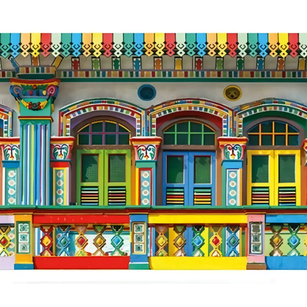 imagen de Rompecabezas de diamantes: Colores de América del Sur set de pintura de diamantes 30x40cm 1