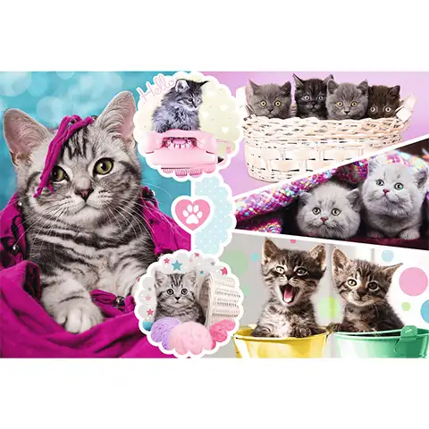 imagen de Rompecabezas de gatitos lindos de 160 piezas - Trefl 2