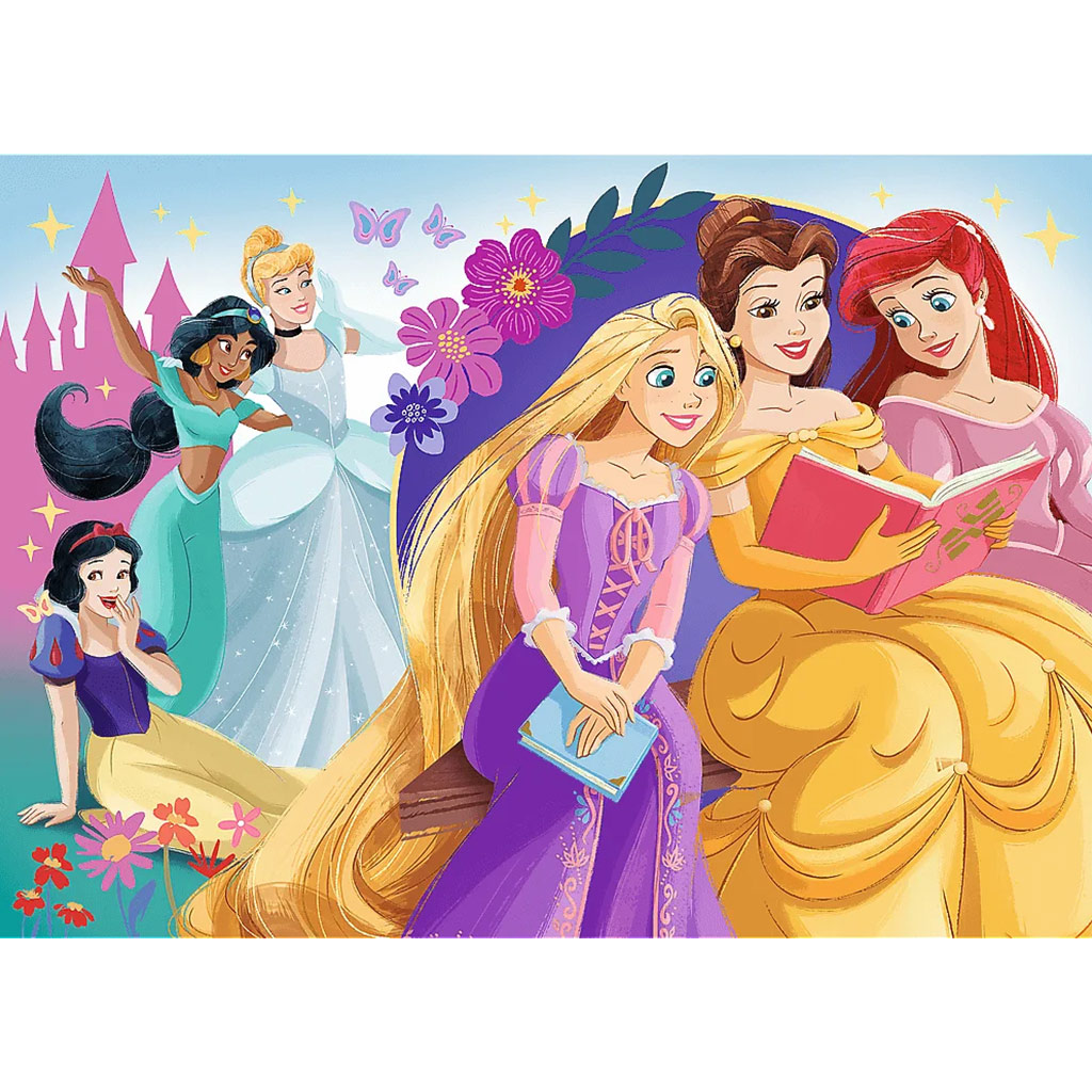 imagen de Rompecabezas de glitter de 100 piezas de princesas Disney - Trefl 2