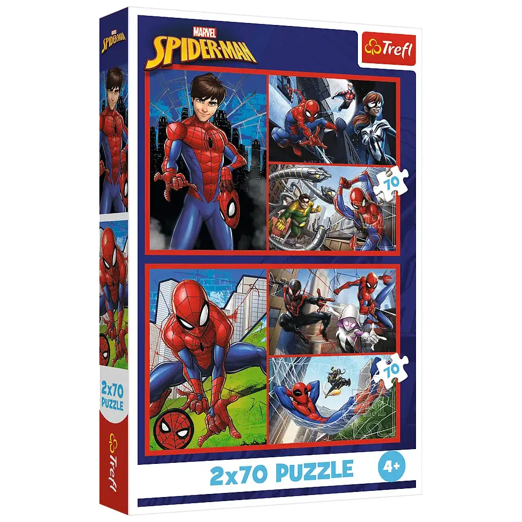imagen de Rompecabezas de historias de Spider-Man 2x70 piezas - Trefl 1