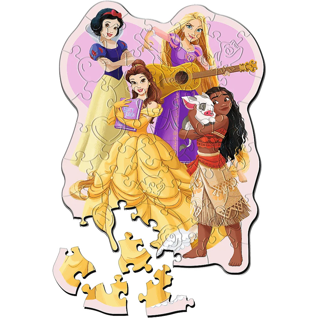 imagen de Rompecabezas de madera de 50 piezas de princesas Disney - Trefl 2