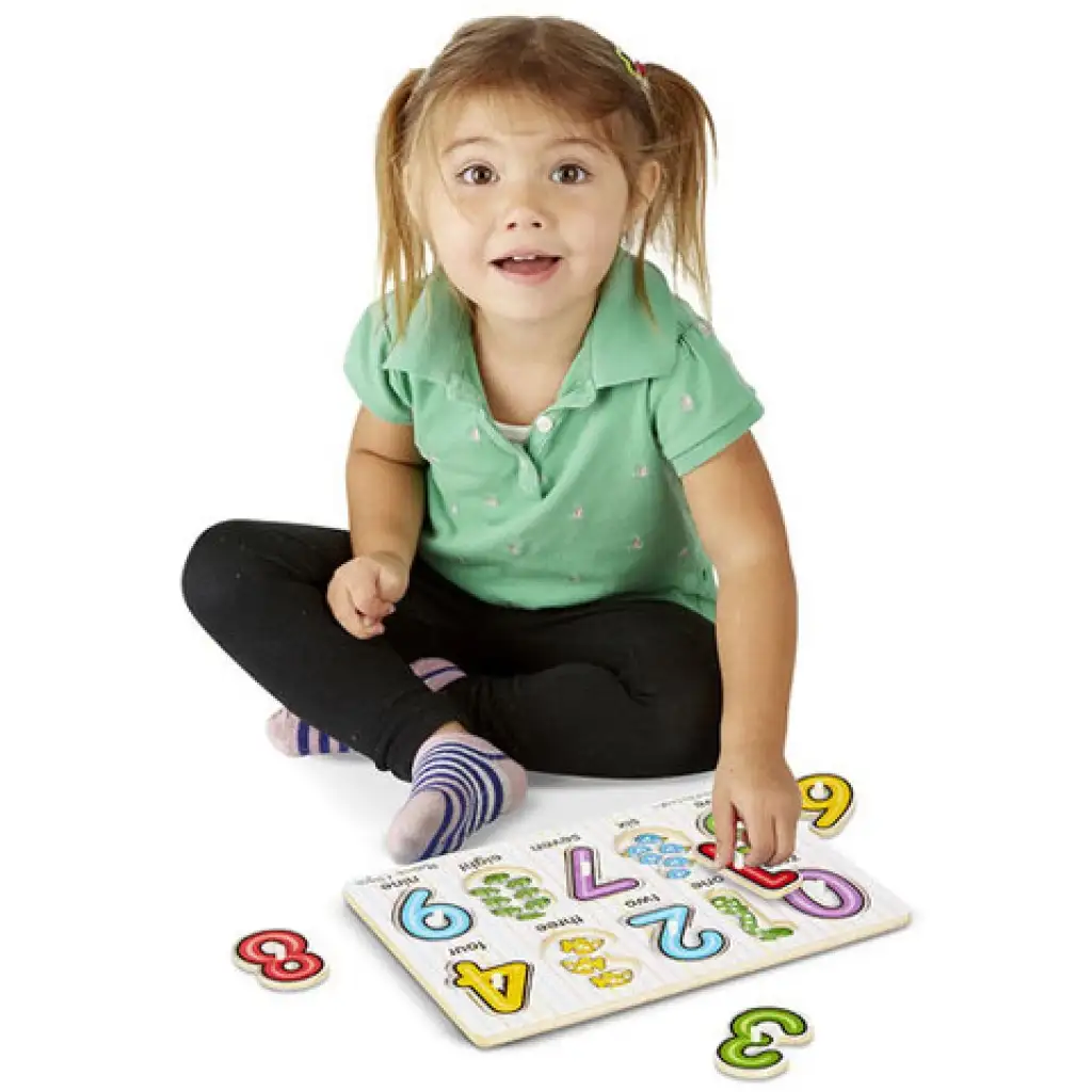 imagen de Rompecabezas de números de madera con asa - Melissa & Doug 3