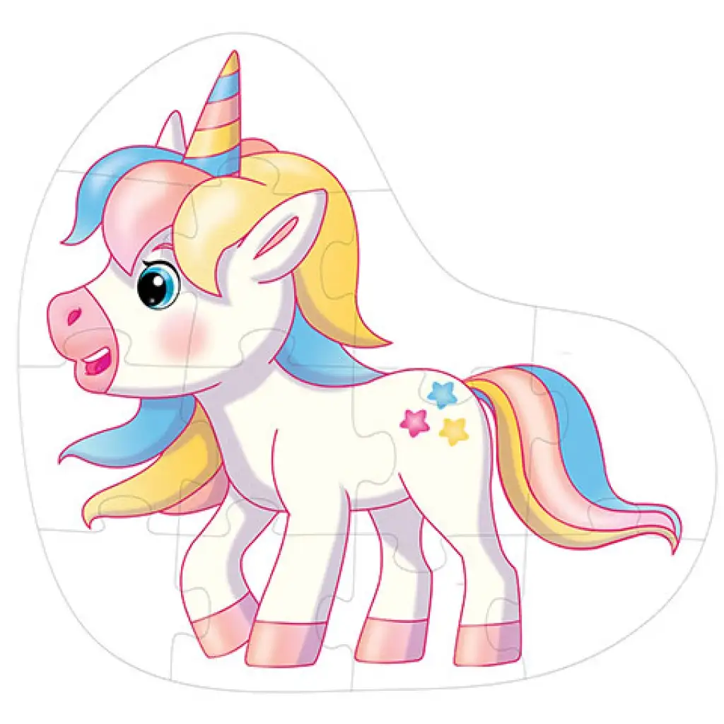 imagen de Rompecabezas de piso gigante de unicornio de 12 piezas 2