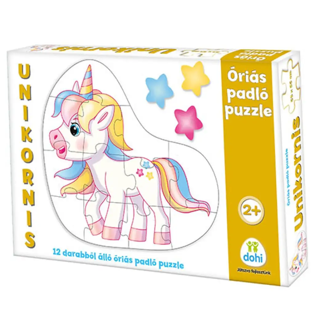 imagen de Rompecabezas de piso gigante de unicornio de 12 piezas 1