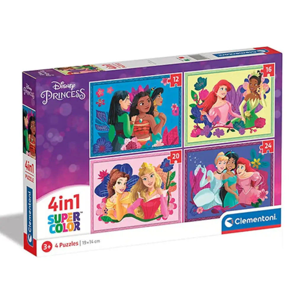 imagen de Rompecabezas de princesas Disney 4 en 1 - Clementoni 1