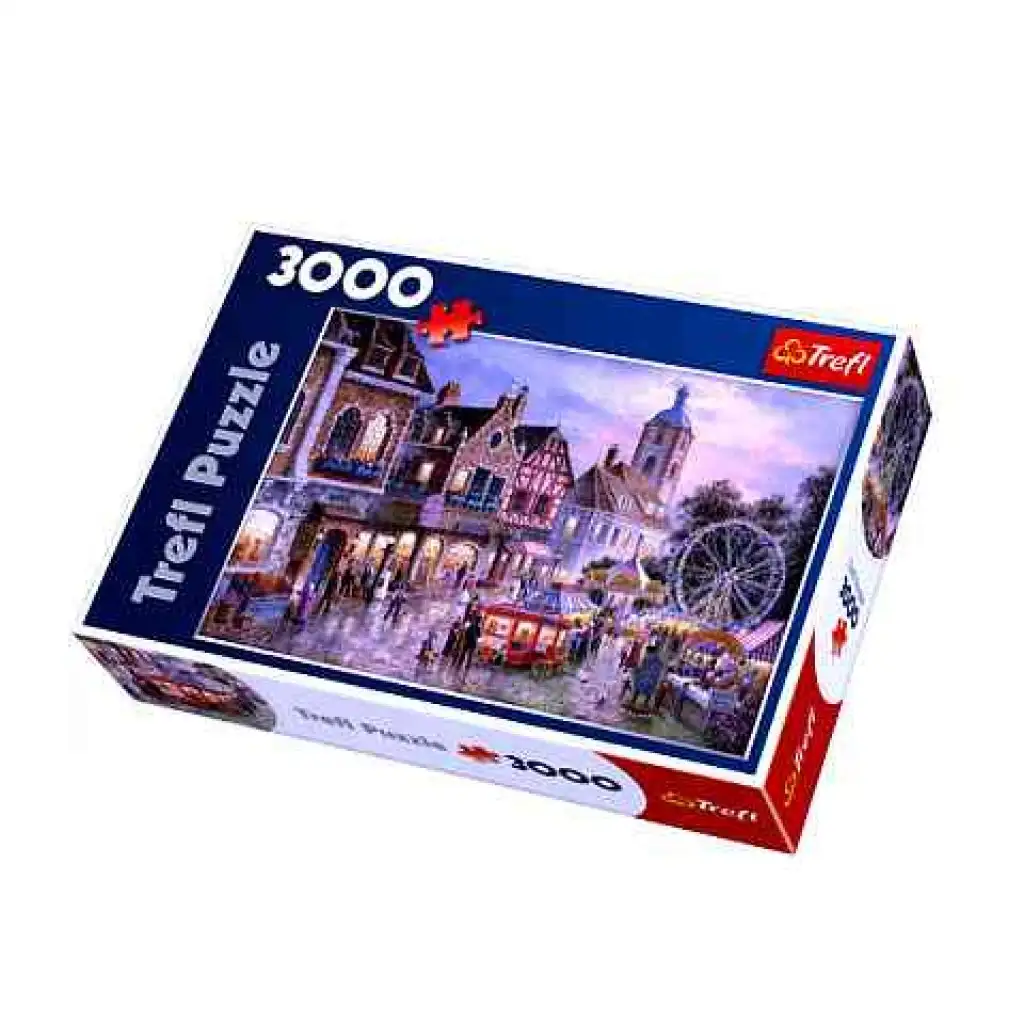 imagen de Rompecabezas de recuerdos felices de la pequeña ciudad 3000 piezas - Trefl 1