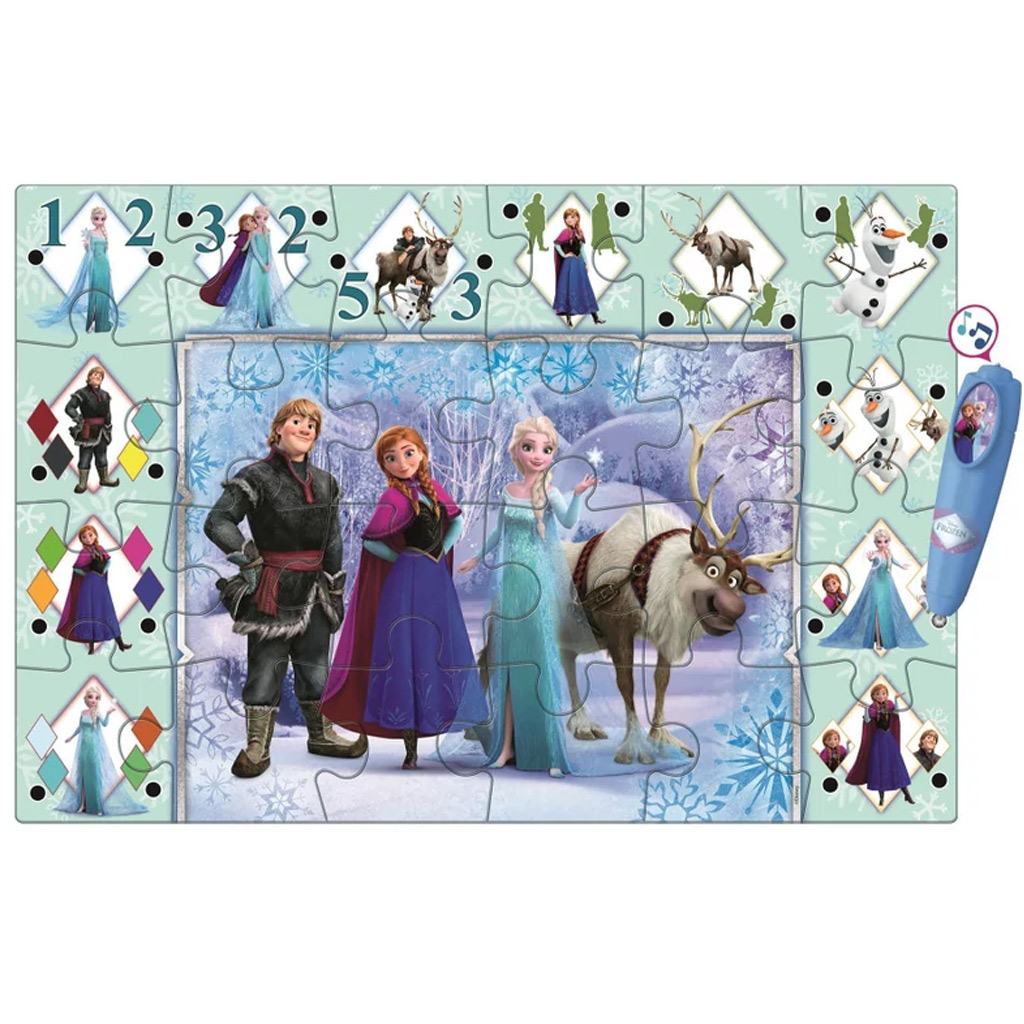 imagen de Rompecabezas de suelo interactivo de 24 piezas de Frozen - Clementoni 4
