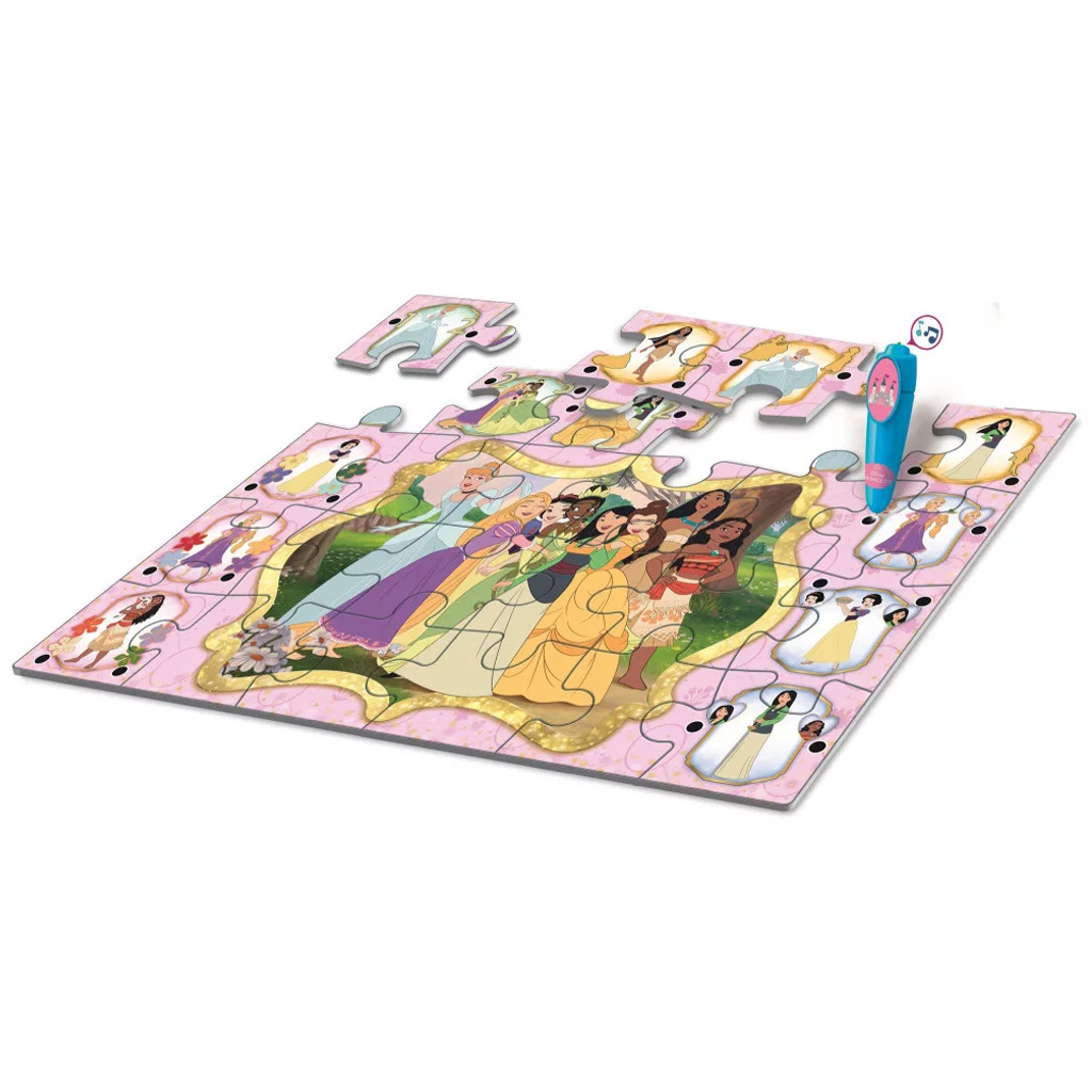 imagen de Rompecabezas de suelo interactivo de 24 piezas de las Princesas Disney - Clementoni 2